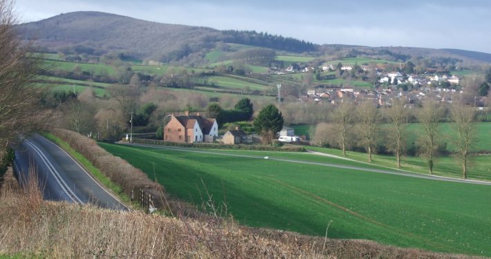 A view of the landscape of Nether Stowey